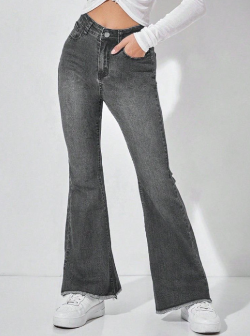 Women Bootcut High-Rise Clean Look Light Fade Stretchable Jeans